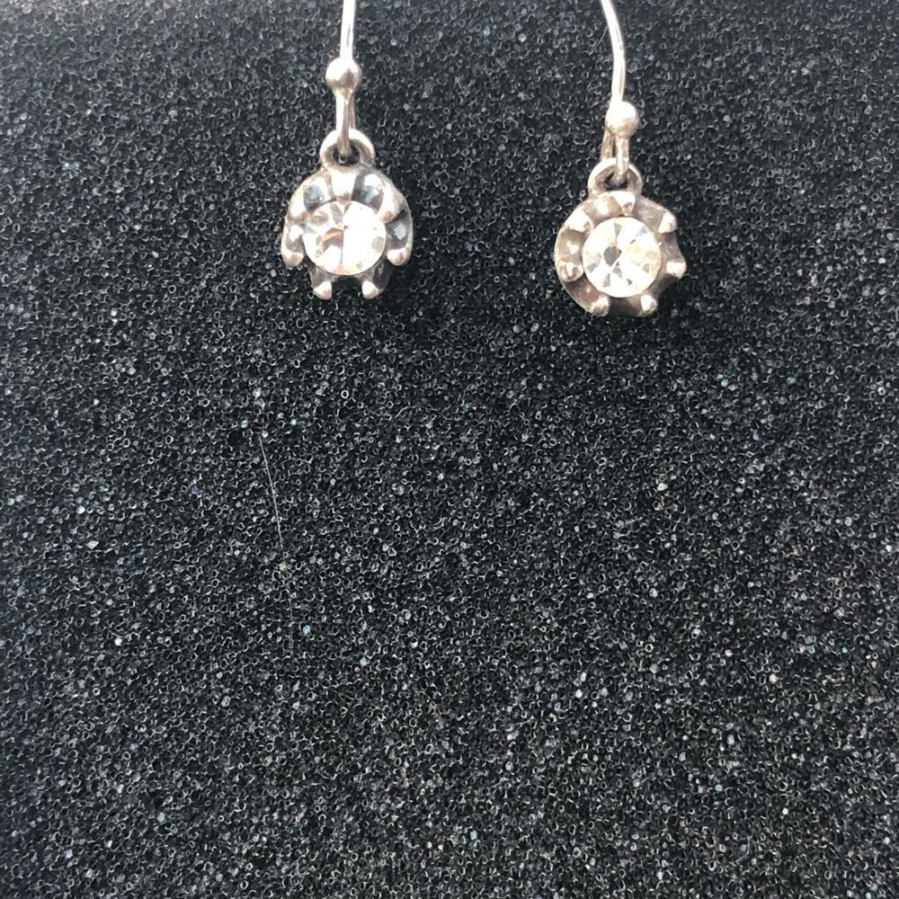 Melia White Topaz Drop Earrings by ANZIE